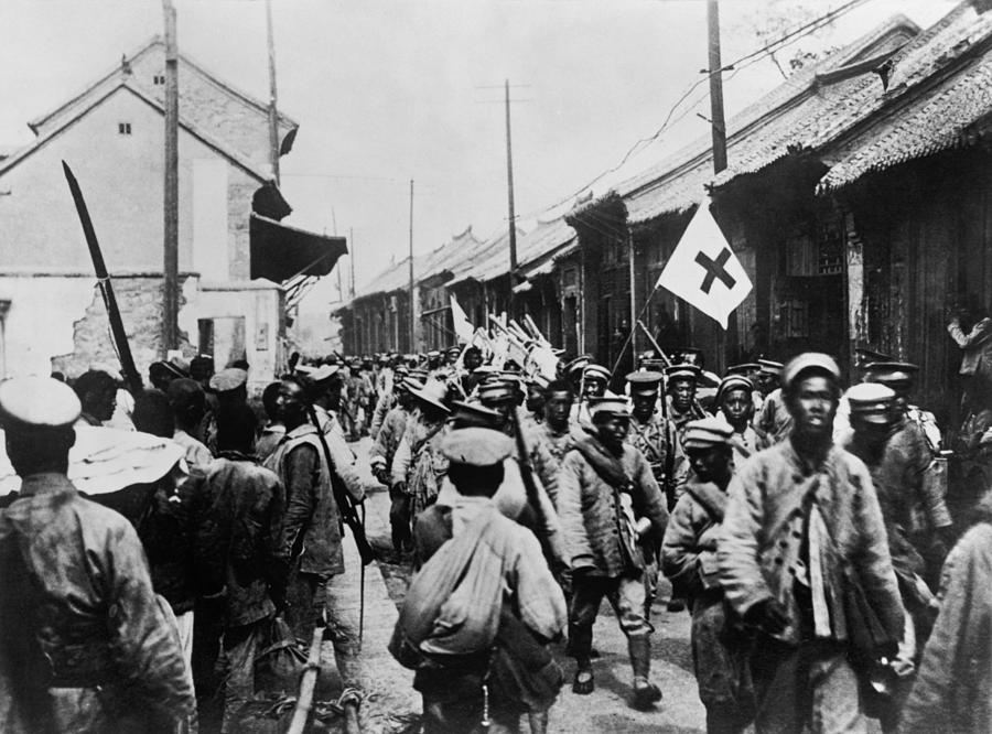 Retreating Chinese Nationalist Soldiers Photograph by Everett | Fine ...