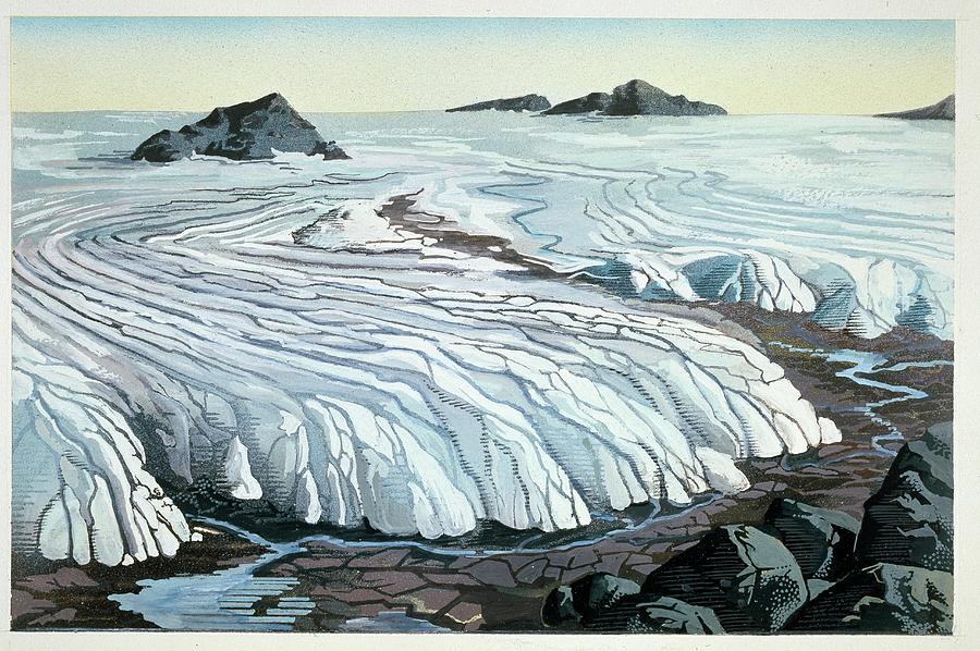 Retreating Prehistoric Ice Sheet Photograph by Natural History Museum, London/science Photo Library