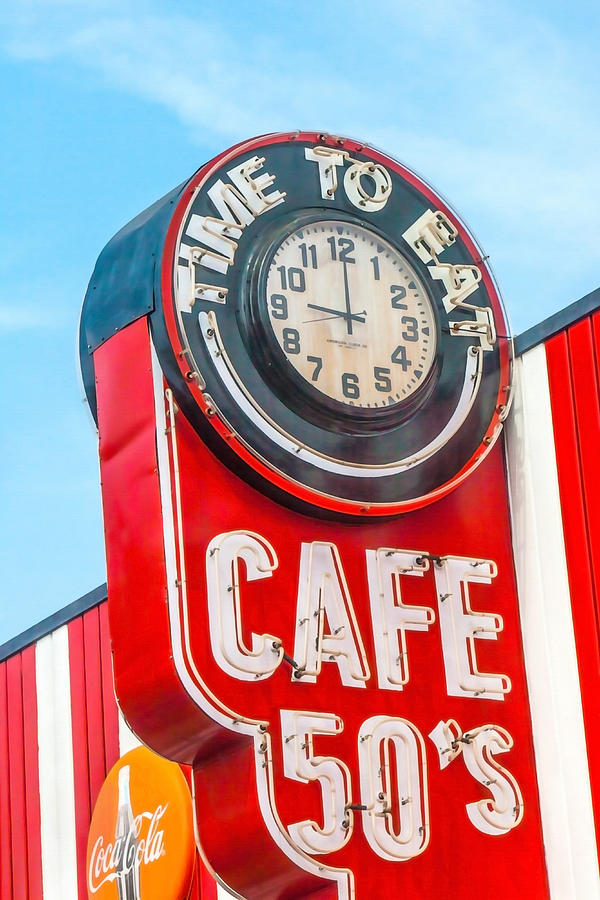 Retro Cafe Photograph by Art Block Collections