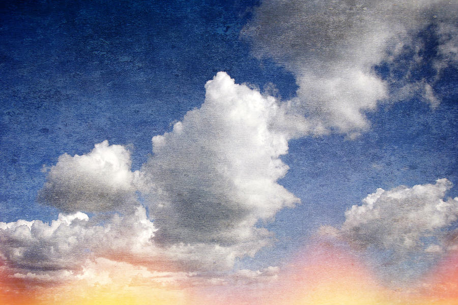 Retro Clouds 2 Digital Art