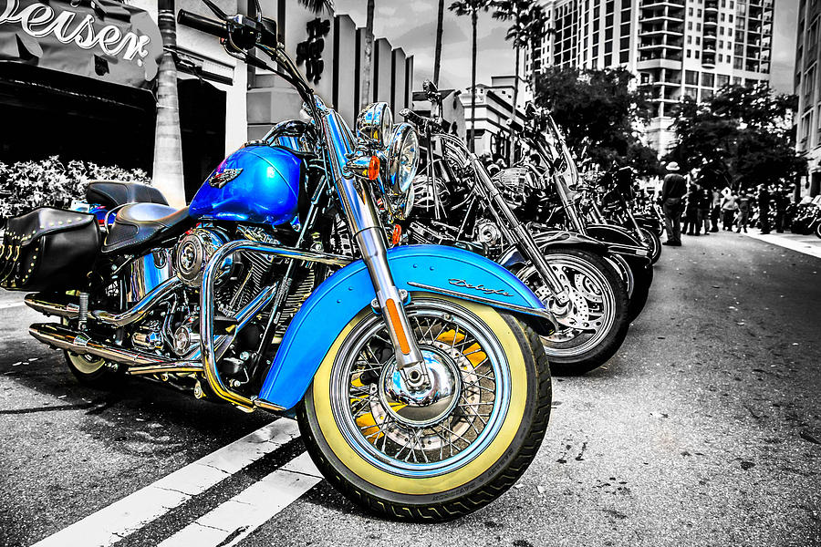 Retro Harleys Photograph by Chris Smith