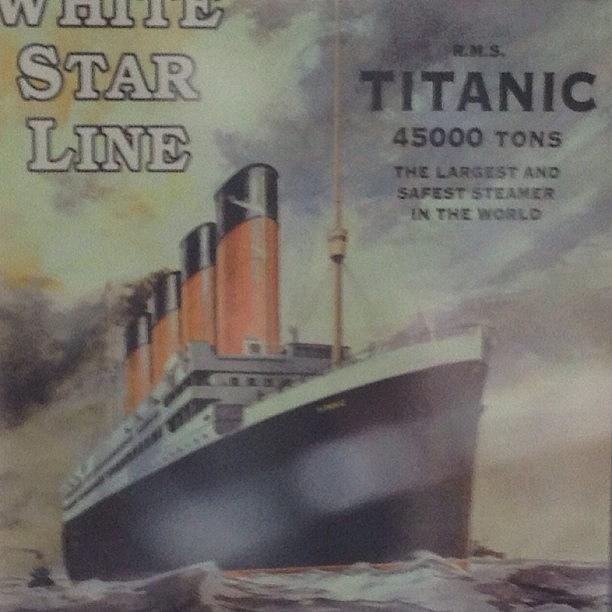 Sign Photograph - #retro #metal #sign #titanic #20 by Jan Eckersley 