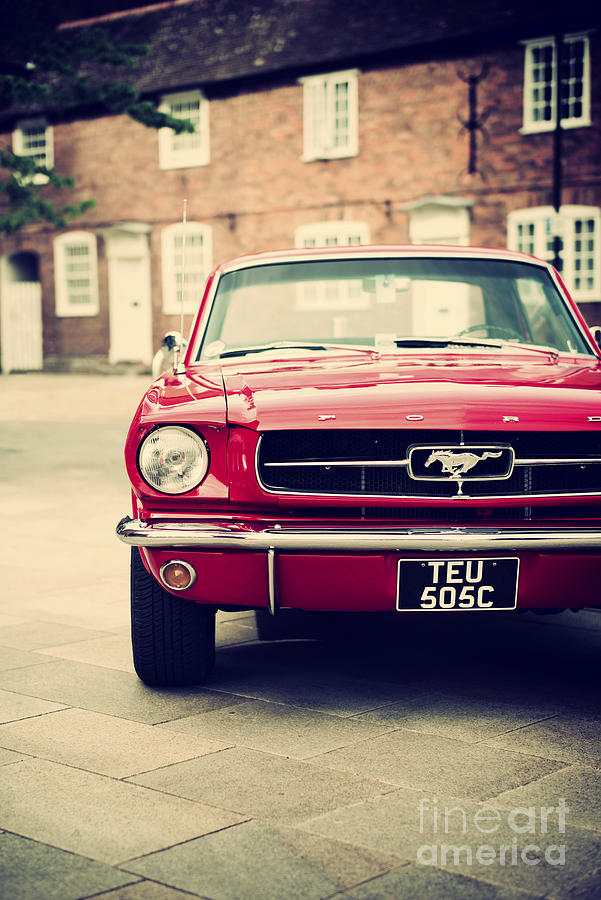 Car Photograph - Retro Mustang by Tim Gainey