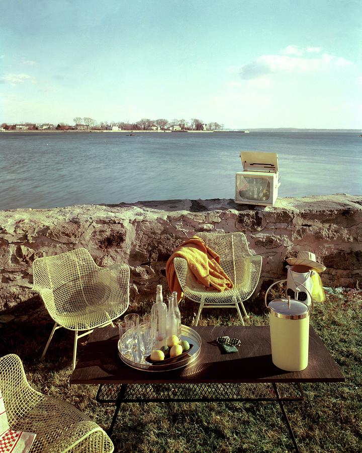 Retro Outdoor Furniture Photograph by Fred Lyon
