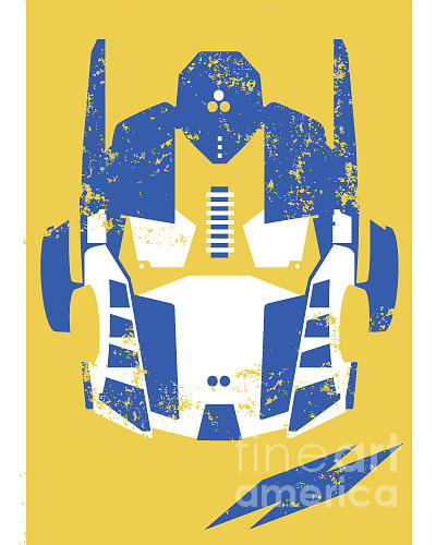 Robot Digital Art - Retro Robot Headmask Illustration by Andy Fox Robot Digital Art - Retro Robot Headmask Illustration by Andy Fox
