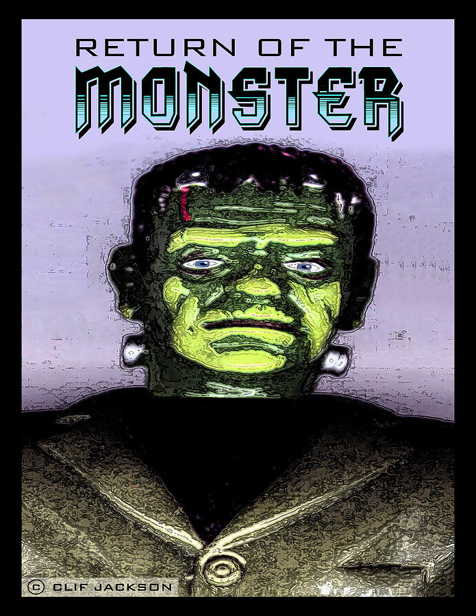 Monster Digital Art - Return of the Monster by Clif Jackson