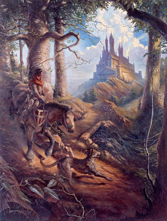 Knight Painting - Returning Home by D Brent Burkett