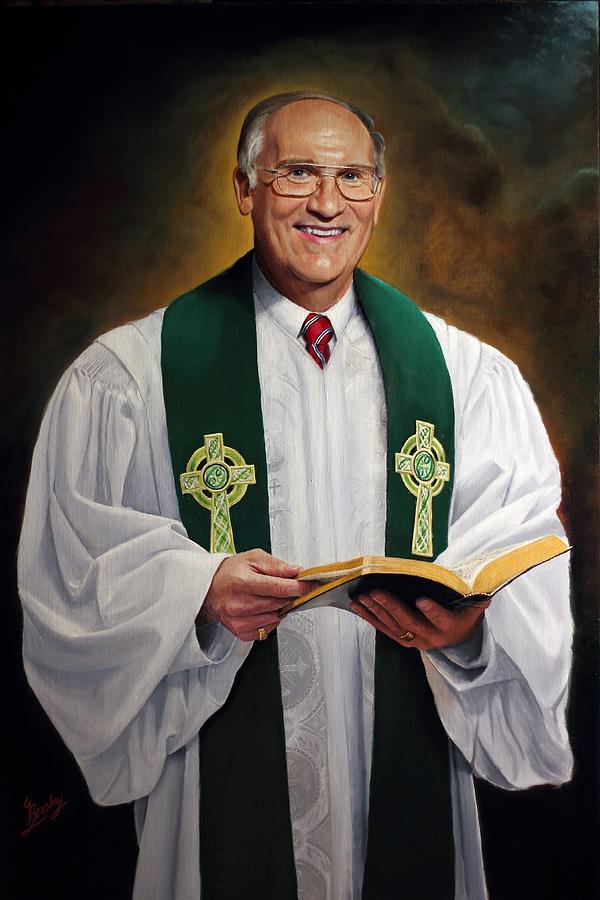 Rev Fred Hausten Painting by Glenn Beasley