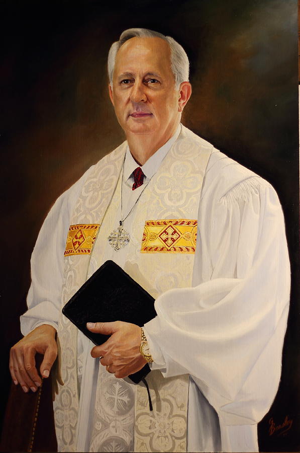 Rev Sieg Johnson Painting by Glenn Beasley