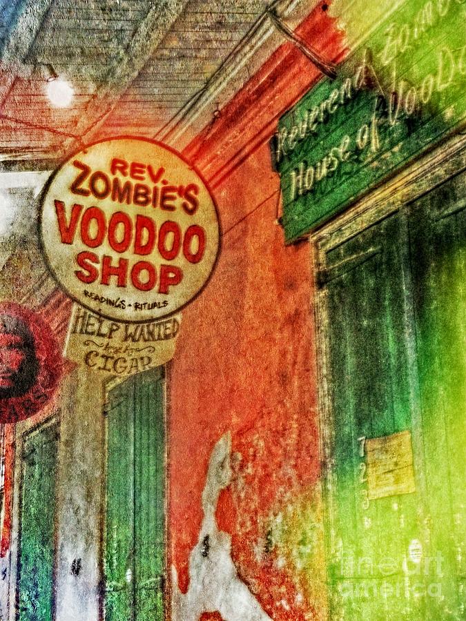 Rev Zombies Voodoo Shop Digital Art by Valerie Reeves