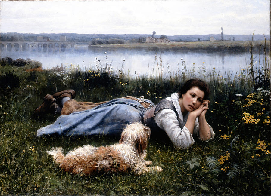 Reverie Painting by Daniel Ridgway Knight