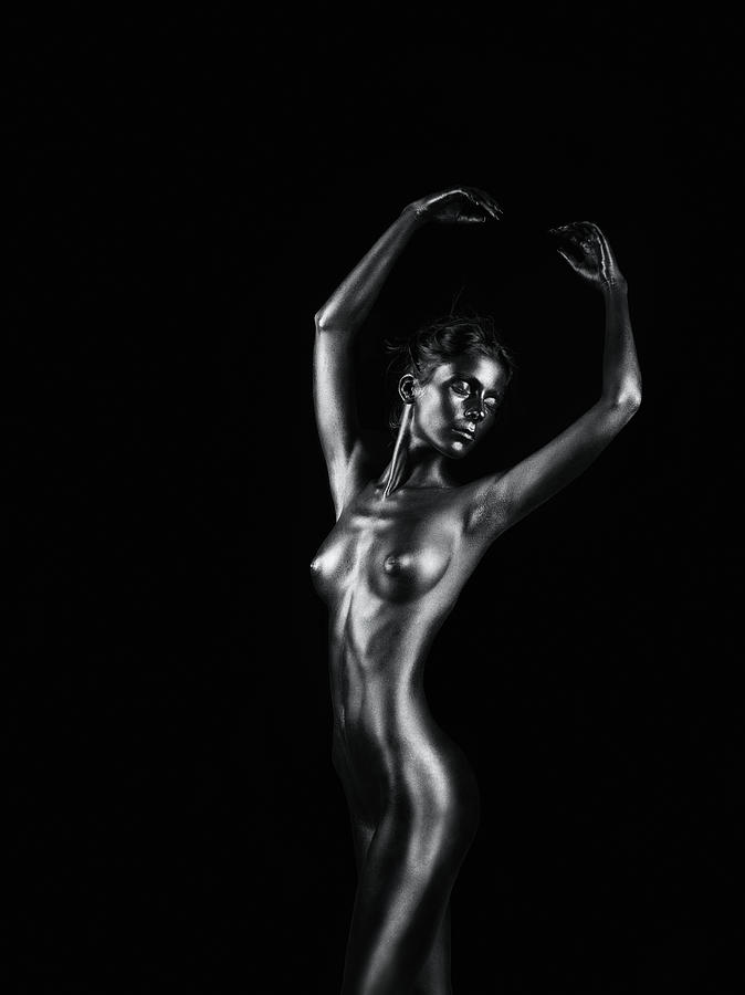 Nude Pyrography - Revery In Black by Dan Comaniciu
