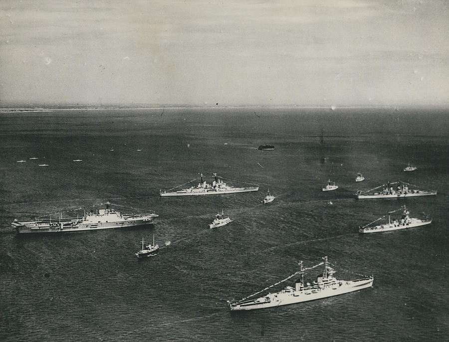 Review Of The Fleet At Spithead. Photograph by Retro Images Archive ...