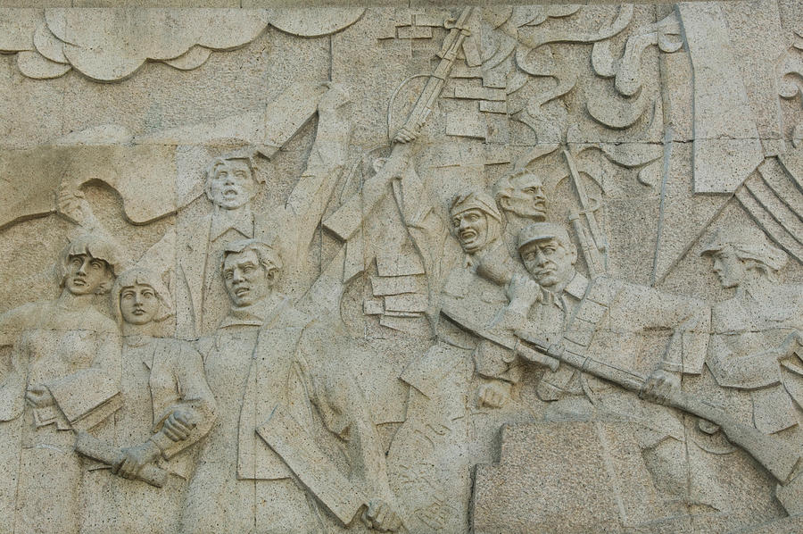 Architecture Photograph - Revolutionary Frieze In Huangpu Park by Panoramic Images