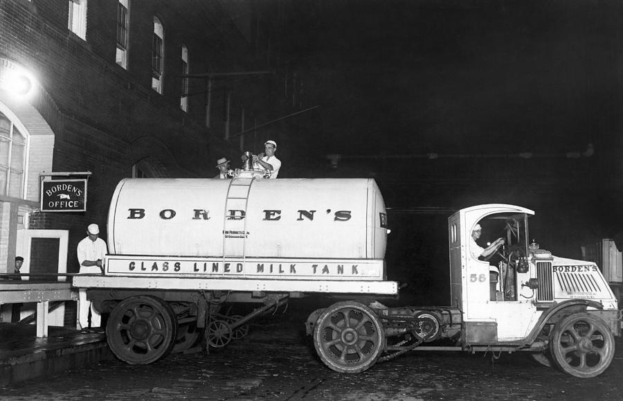 New York City Photograph - Revolutionary Milk Transport by Underwood Archives