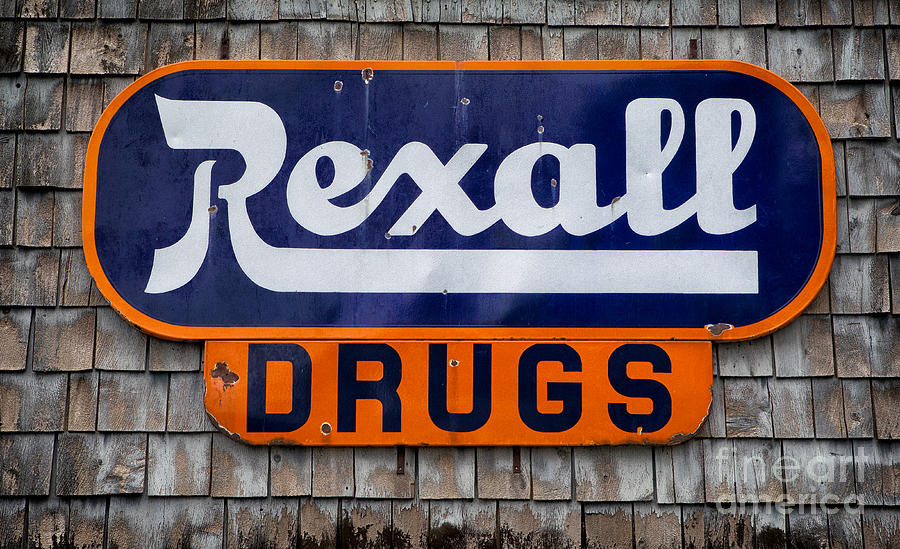 Sign Photograph - Rexall Drugs by Jerry Fornarotto