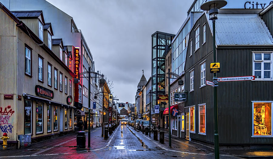 Reykjavik Street Photograph by Maria Coulson