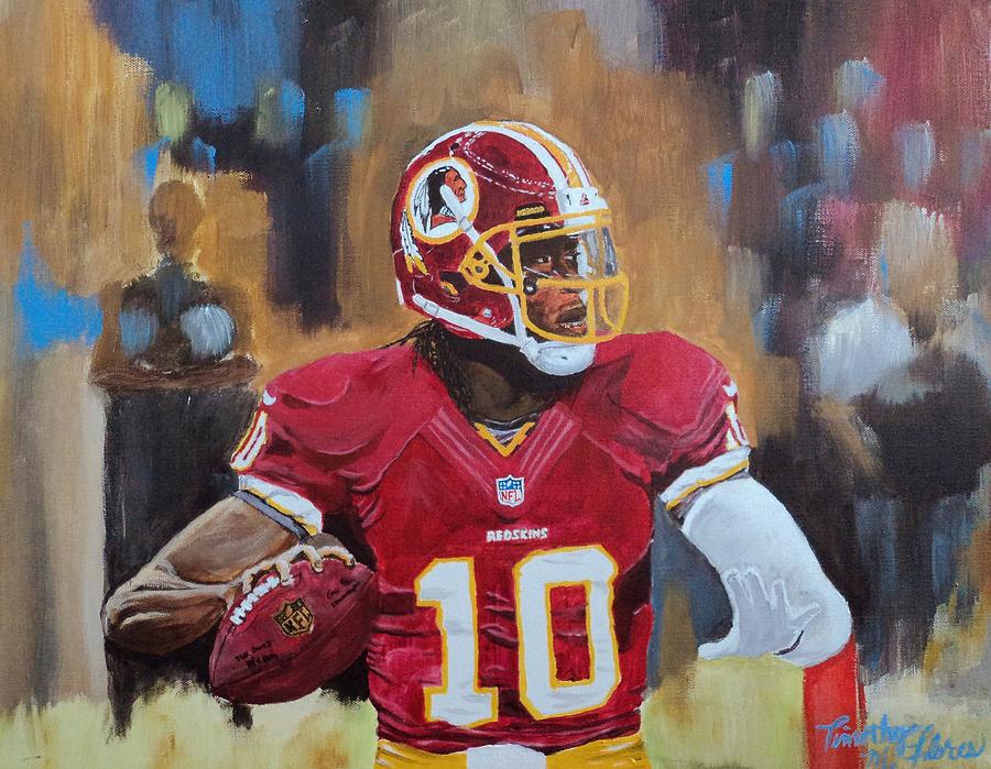 Washington Redskins RG3 Painting by Timothy Flores