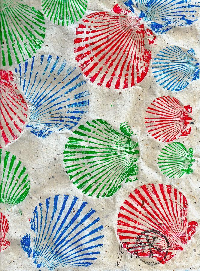 Fish Mixed Media - RGB - Scallop Beach by Jeffrey Canha