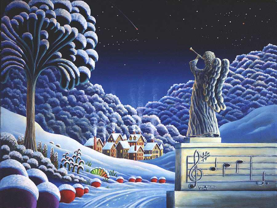 Music Painting - Rhapsody In Blue by MGL Meiklejohn Graphics Licensing