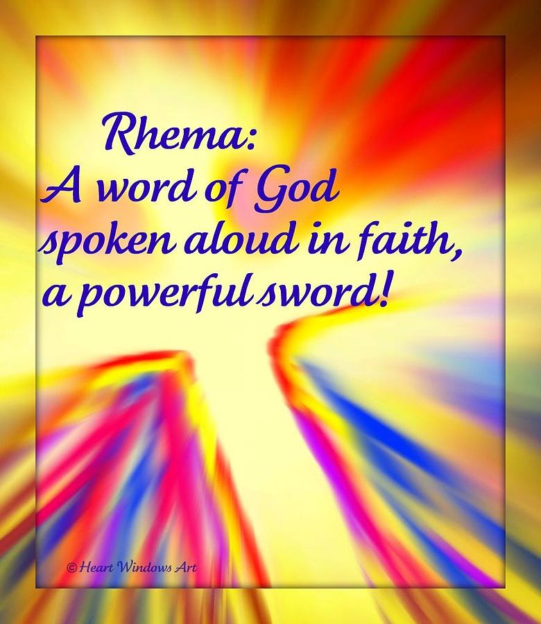 Rhema Word Digital Art by Kathleen Luther