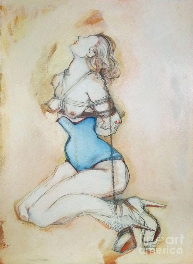 Nude Painting - Rhiannon Bound by Carolyn Weltman