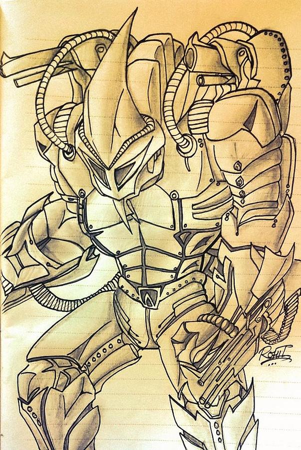 rhino spiderman drawing