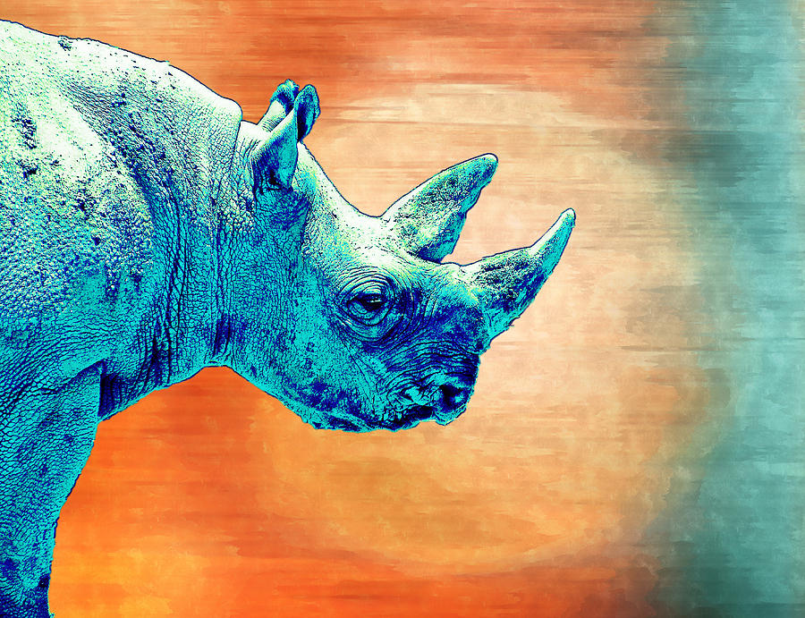 Fantasy Painting - Rhinocorn by Rick Mosher