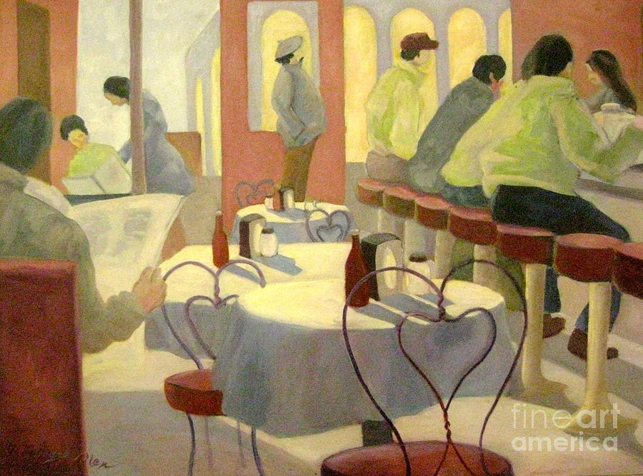 Rhode Island Painting - Rhode Island Cafe by Gretchen Allen