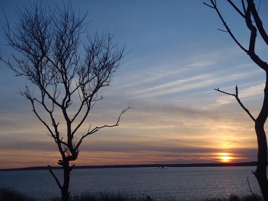 Rhode Island Sunset Photograph by Robert Nickologianis