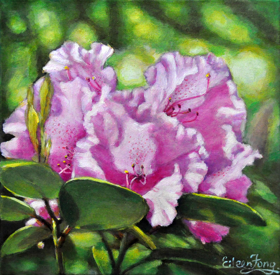 Rhododendron in the Light Painting by Eileen  Fong
