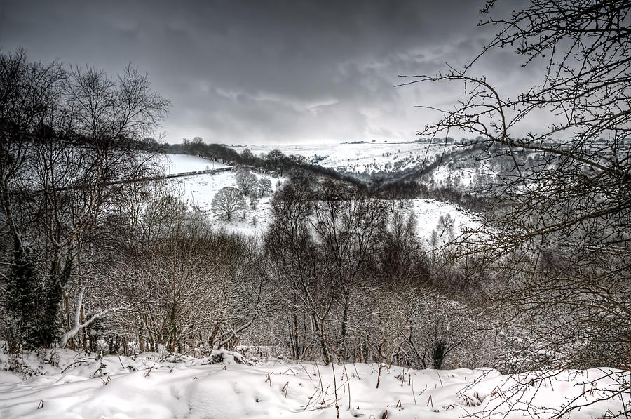 Winter Photograph - Rhymney Valley Winter 5 by Steve Purnell