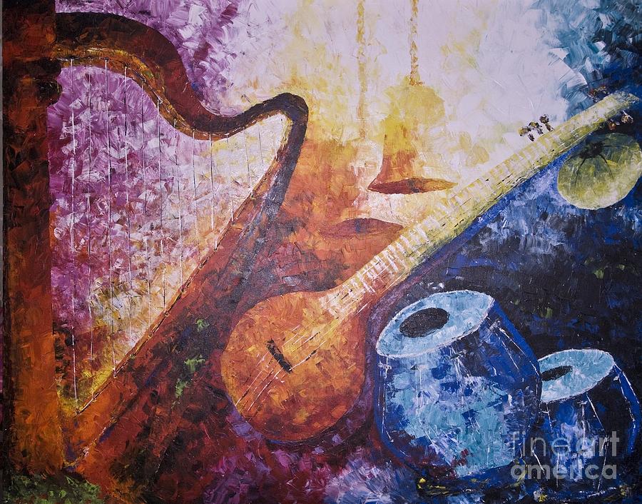 Music Painting - Rhythm Divine by Namrata Kanwar