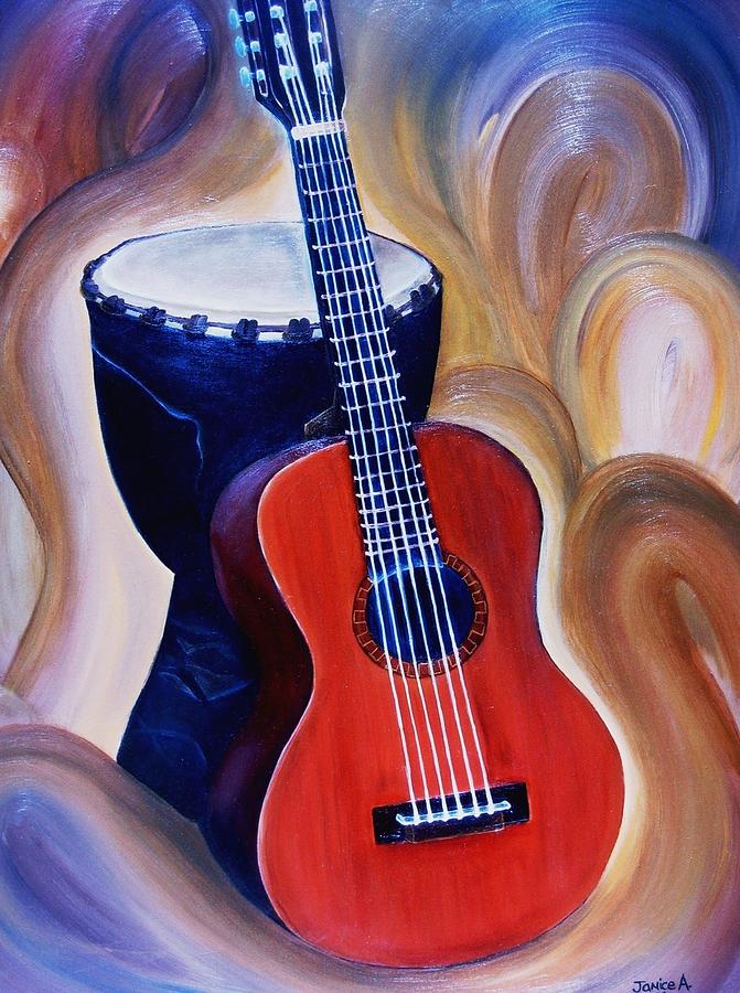 Music Painting - Rhythm by Janice Aponte
