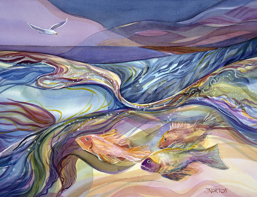 Rhythm of the Bay Painting by Jen Norton