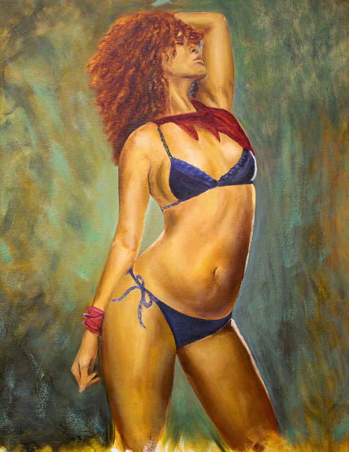 Rihanna Painting - Ri Ri by Anthony  Baxton