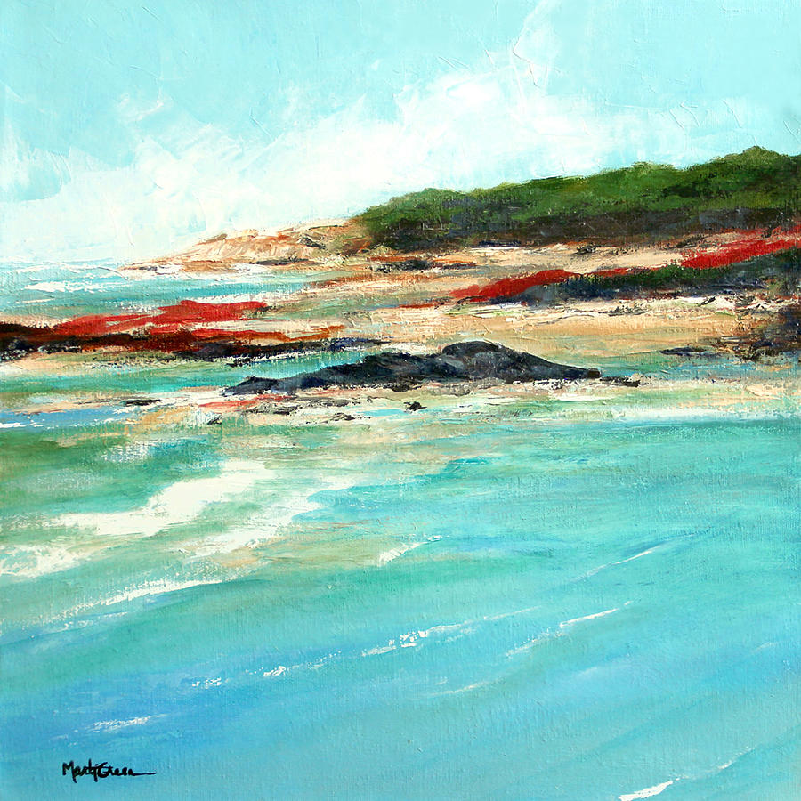 Rialto Beach Painting by Marti Green
