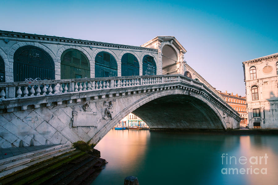 Rialto bridge in the morning - Venice - Italy Photograph by Matteo Colombo