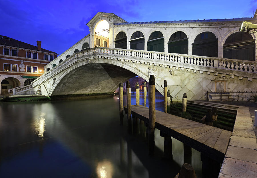 Rialto Bridge, Venice, Italy Photograph by Rusm
