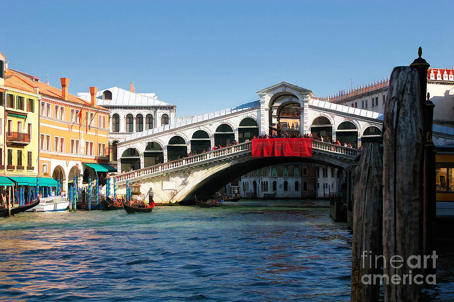 Rialto Bridge Venice Photograph by Timothy Hacker
