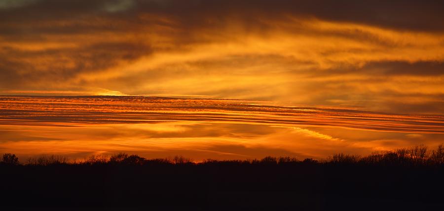 Ribbon Sunset Photograph by Bonfire Photography