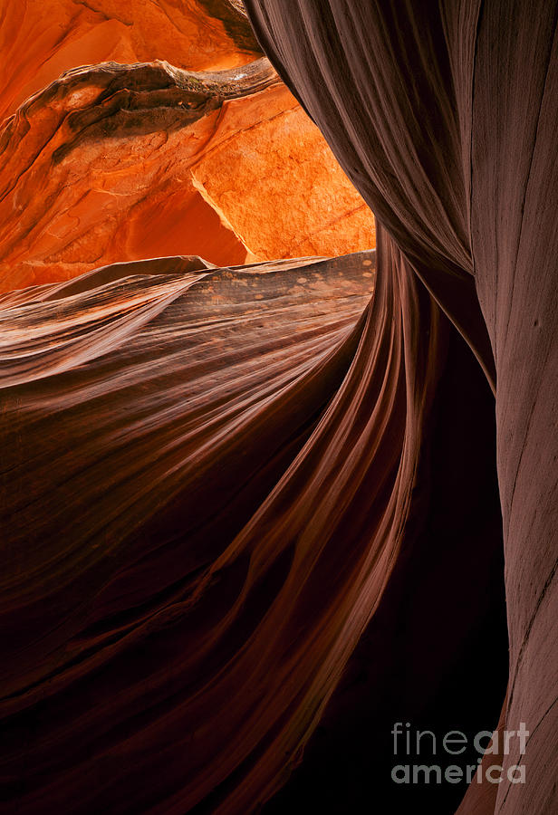 Antelope Canyon Photograph - Ribbons of Light by Michael Dawson