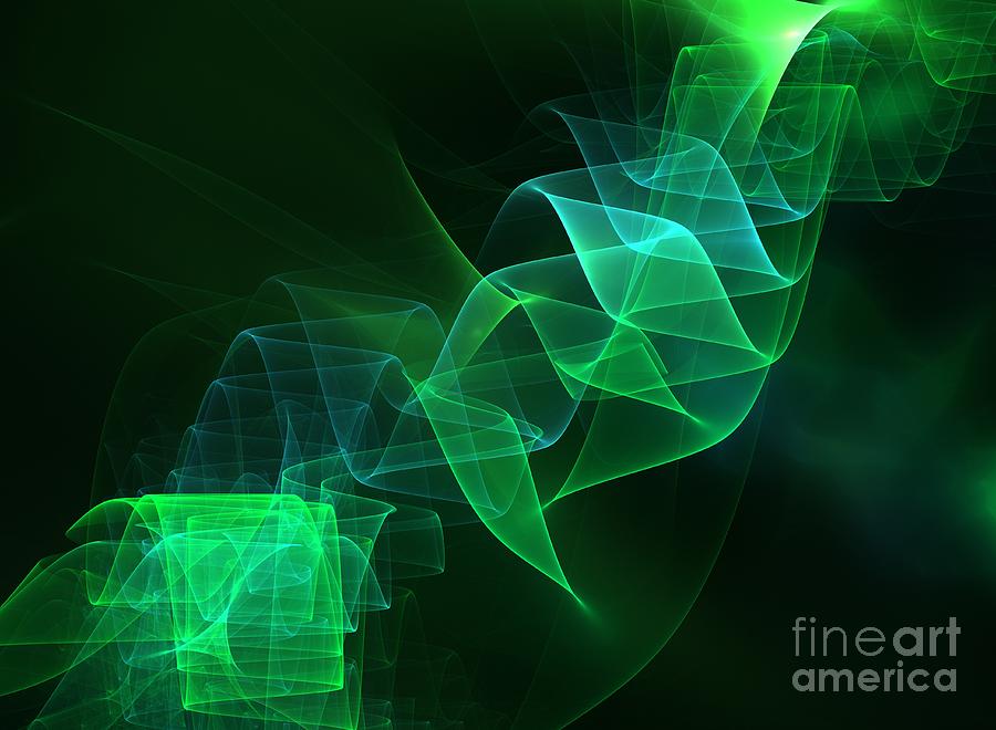 Abstract Digital Art - Ribosome by Kim Sy Ok