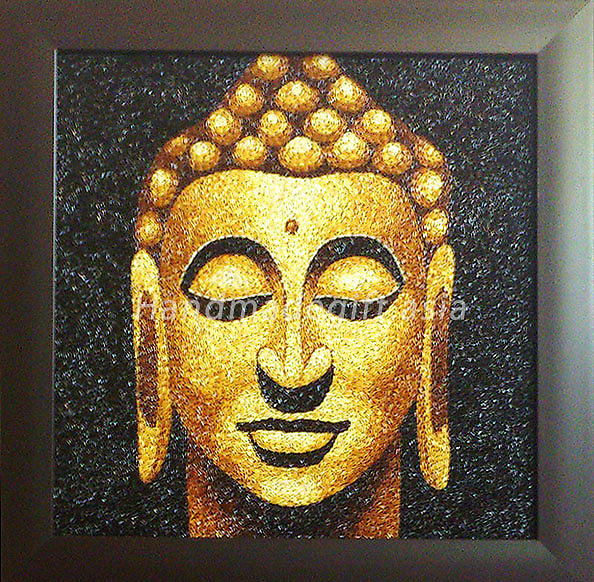 Rice Painting of Lord Buddha Painting by Julia Fine Art America