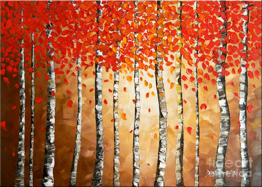 Rich Trees Painting by Denisa Laura Doltu - Fine Art America