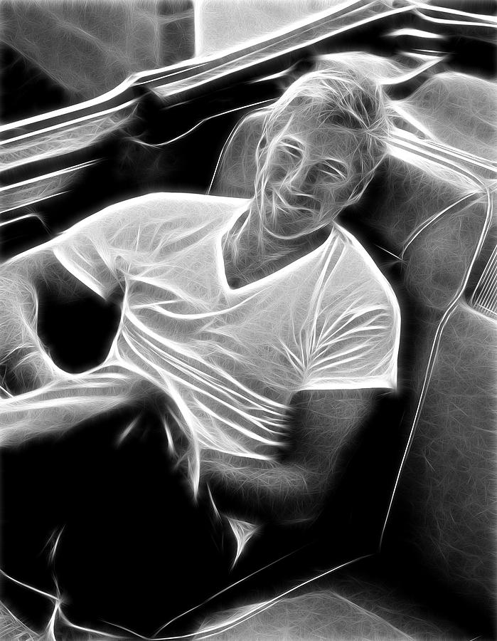 Richard Gere - Chilling in Charcoal Photograph by Doc Braham