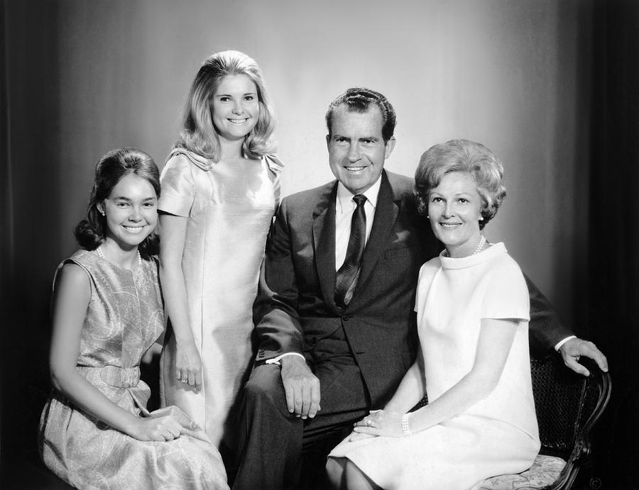 Richard Nixon And Family Photograph by Underwood Archives
