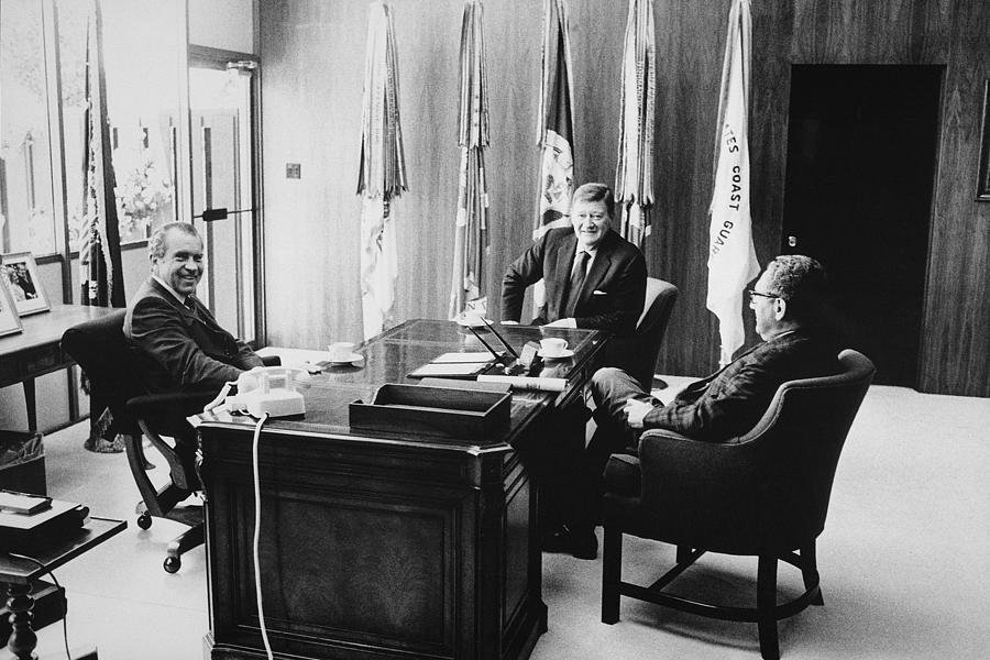Richard Nixon And Henry Kissinger Photograph by Everett