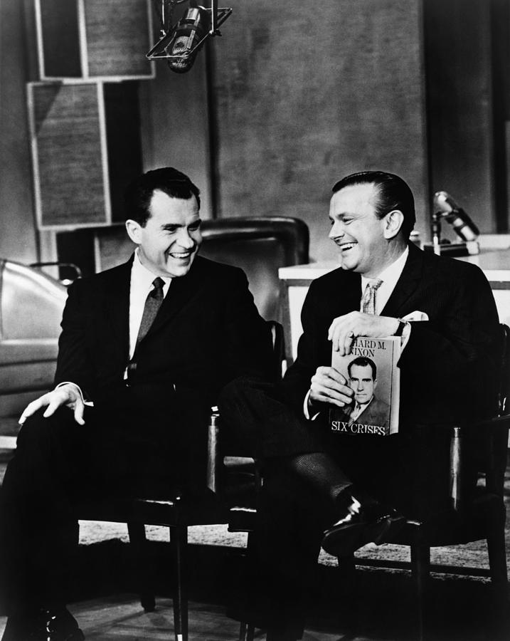 Richard Nixon Chats With Jack Paar Photograph by Everett