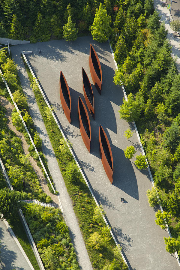 Richard Serras Wake Olympic Sculpture Photograph By Andrew Buchanan